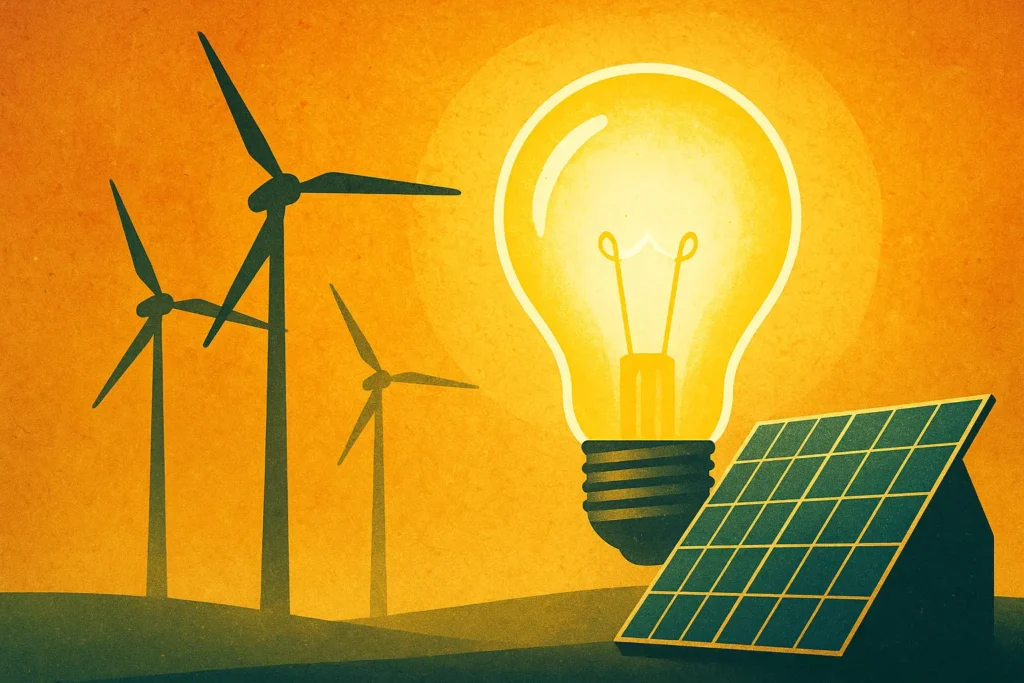 Paisaje verde con árboles